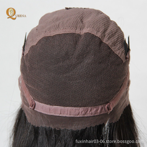 100% Brazilian Virgin Hair Human Hair Full Lace Wig With nature Hair line